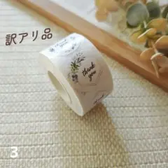 訳アリ　サンキューシール　thank you　ボタニカル　花　緑　500シート