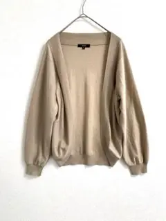 ロペ　ニットカーディガン　ベージュ M 美品　シンプル