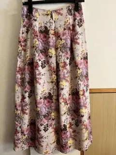 花柄ロングスカート　M