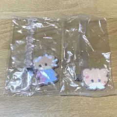 mikko characters フロッキー前髪クリップ ラテ 2点