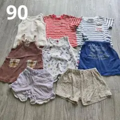 【即日発送】ベビー服☆女の子☆おまとめセット ハローキティ Tシャツパンツ 90