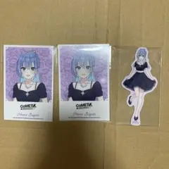 鈴木羽那　チェキ風カード　マンガ展　ステッカー　特典　愛知