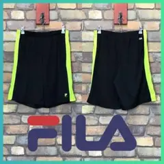SP1-153【USA買付品 FILA】黒×黄 良品 ハーフパンツ