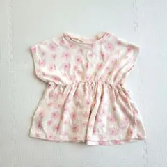 ZARA フラワー 半袖シャツ 104