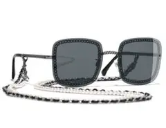 CHANEL シャネル サングラス チェーン3連 パール 4244