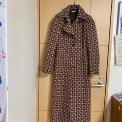 美品 MIUMIU 柄 コート ミュウミュウ ピンク