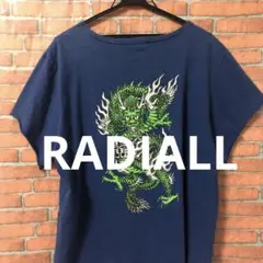 RADIALL ブルーtシャツ　　　 　　ドラゴン　バンブー Kiki
