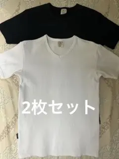 AVIREX U.S.A. VネックTシャツ 白 丸ネック　黒　Mサイズ
