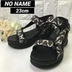 美品 レア NONAME エナメル サンダル ブラック 23cm 黒 ノーネーム NO NAME ノーネーム/NO NAME CONCRETE FULLY コンクリート