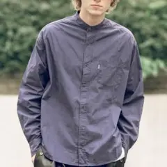 COLIN Ritz コットン バンドカラーシャツ ノーカラーシャツ