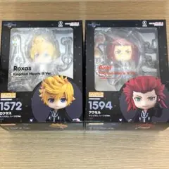 未開封 ねんどろいど ロクサス アクセル アクア キングダム ハーツⅢ Ver. 未開封 ねんどろいど ロクサス アクセル アクア キングダム