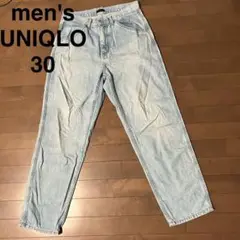 メンズ　ジーンズ　デニム　ジーパン　ライトブルー　ユニクロ　30