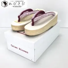C-5094 カレンブロッソ カフェ草履 Sサイズ 鼻緒レース 菱屋