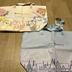 香港ディズニー限定　Duffy and Friends 手提げ袋 2点セット