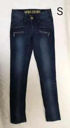 【美品】サムシング SOMETHING ストレッチスキニー デニム