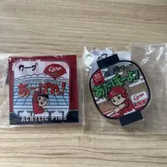 広島 カープ 東京ドーム限定 ピンバッジ キーホルダー セット