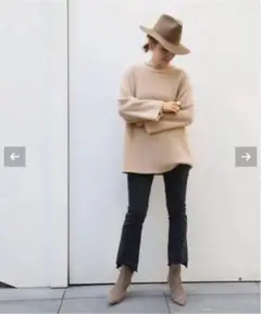 一時的にお値下げ!ドゥーズィエムクラス デミリー クルーネック カシミヤ ニット