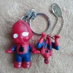 スパイダーマン とスパイダーマンコスチュームキューピーキーホルダーセット