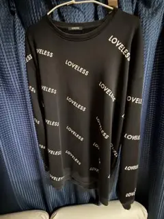 LOVELLESS ブラック トレーナー