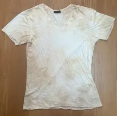 g.o.a VネックホワイトTシャツ