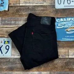 510 34×34 levis スキニー　ブラックジーンズ　ブラックデニムL相当
