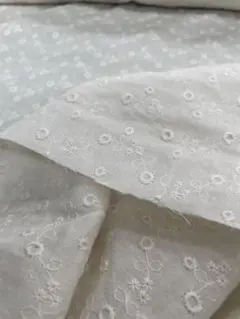 刺繍　ダブルガーゼ　1m×105cm キナリ　新品未使用　綿100%