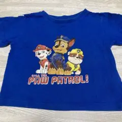 パウ・パトロール Tシャツ 青　100