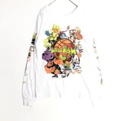 3077　スペースジャム　バスケ　長袖　Tシャツ　ロンT　キャラT