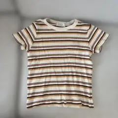 LOWRYS FARM ストライプ 半袖Tシャツ