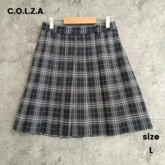 美品✨️C.O.L.Z.A 　プリーツスカート　制服コーデ　チェック　スカパン