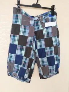 パッチワークショートパンツ
