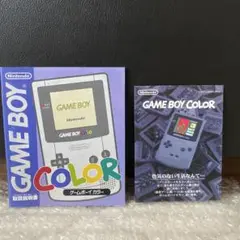 ゲームボーイカラー　取扱説明書とパンフレットのみ