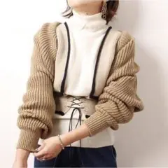 TAN ニット タン カーディガン ボレロ