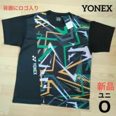 ⭐️新品　YONEX　ユニ　O　シャツ　グラフィック柄　黒　ヨネックス　ブラック
