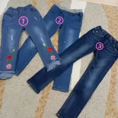 140cm ジーンズ 3点セット　女の子