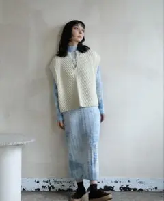 【8/20まで】ONICA ニットベスト アイボリー