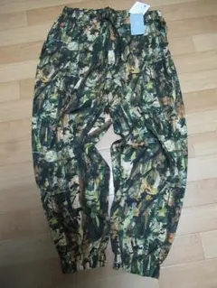 M466 アンゲネーム 新品 迷彩風リラックスサルエルパンツ M