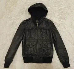【レア品】ヒステリックグラマー レザージャケット ブラック 豚革