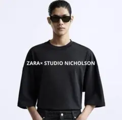 ZARA × STUDIO NICHOLSON ネイビーTシャツ L美品