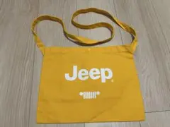 Jeep ロゴ ショルダーバッグ サコッシュ イエロー