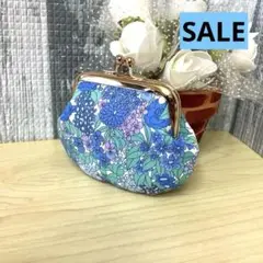 リバティプリント使用　がま口ポーチ　シアラ❤️