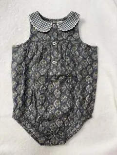 little cotton clothes 花柄ロンパース