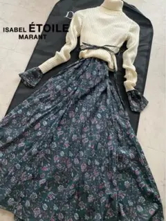 isabel marant etoile フラワープリントワンピース フリル