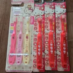 ハローキティデザインの子供用歯ブラシ まとめ売り