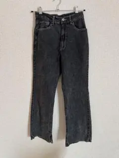 デニム　スリッド入り　パンツ