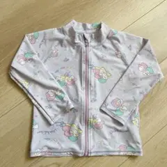 キキララ　ラッシュガード　110cm 水着　キッズ　薄紫　サンリオ