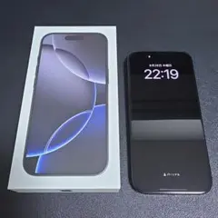 【美品】iPhone 16 Pro ブラックチタニウム 128GB シムフリー