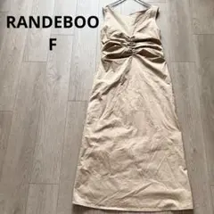 ランデブー ノースリーブロングワンピース ベージュ F カジュアル