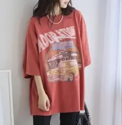 《UNISEX》レトロアメリカンルーズTシャツ【WEB限定アイテム】