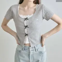 olive des olive 映えリボンtee